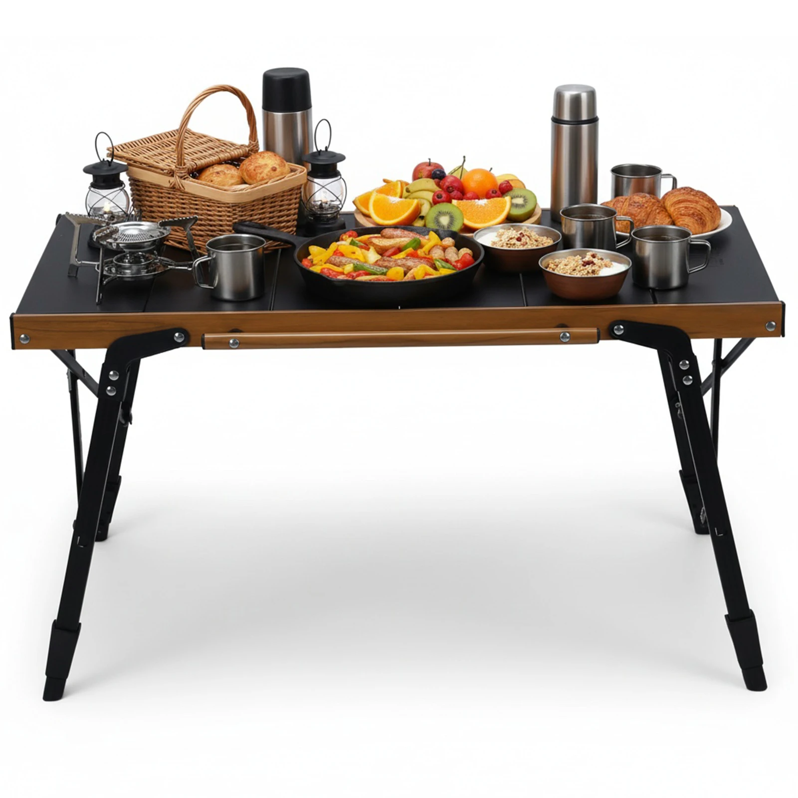 

Комбинированный стол IGT с сумкой для хранения, сверхлегкий алюминиевый походный стол для кемпинга, пикника, поездок на автодомах, патио, барбекю