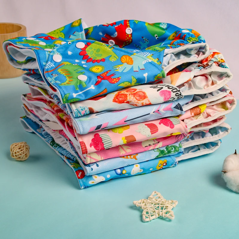 [Usurpon] 6-11Years L Size Children Diaper Older Baby Child Mesh Inner Cloth Nappy Printed Diaper