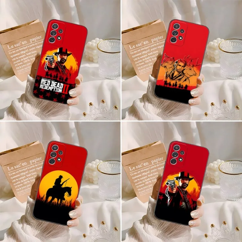 Red Dead Redemption 2 Phone Case For Samsung Galaxy S21 S22 S20 S30 S7 S10 S8 S9 S6 Pro Plus Edge Ultra Fe Shockproof Cover