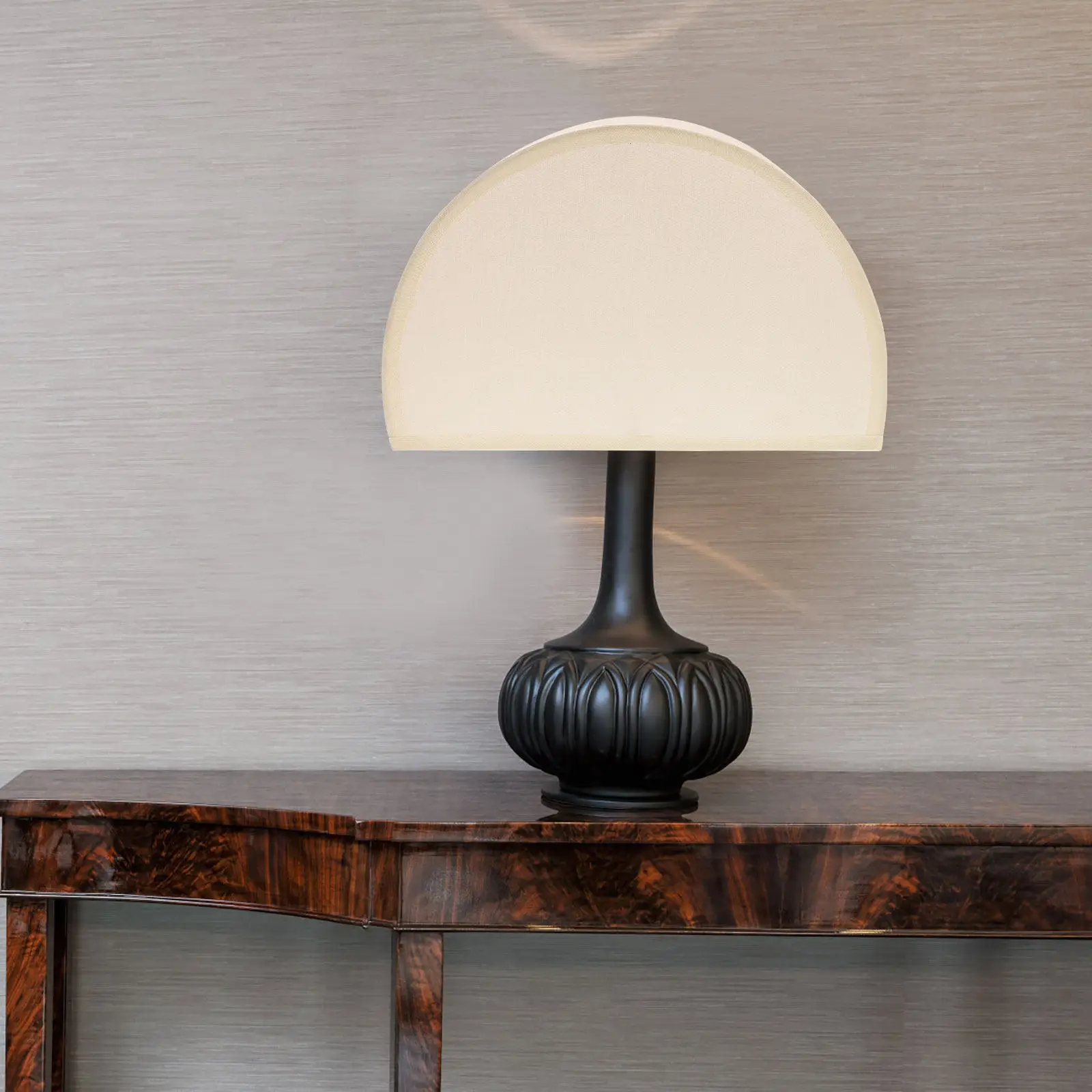 

Half Circle Lamp Shade For Desk Bedside Wall Floor Lamps Replacement Cloth Light Cover Retro Style Small Drum Shape Lampshade