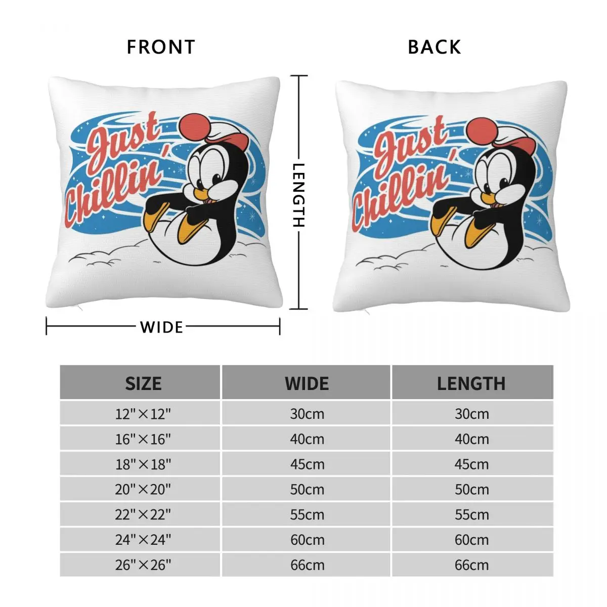 Chilly Willy Paul Smith Pillowcase Polyester Linen Velvet Printed Zip Decor Pillow Case Home Cushion Cover Wholesale