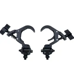 2pcs/lot Mobile DJ Light Clamp Stage Aluminum Truss Clamps Moving Head Fast Lock Folding Hook Tube Tent Loading Speaker Machine