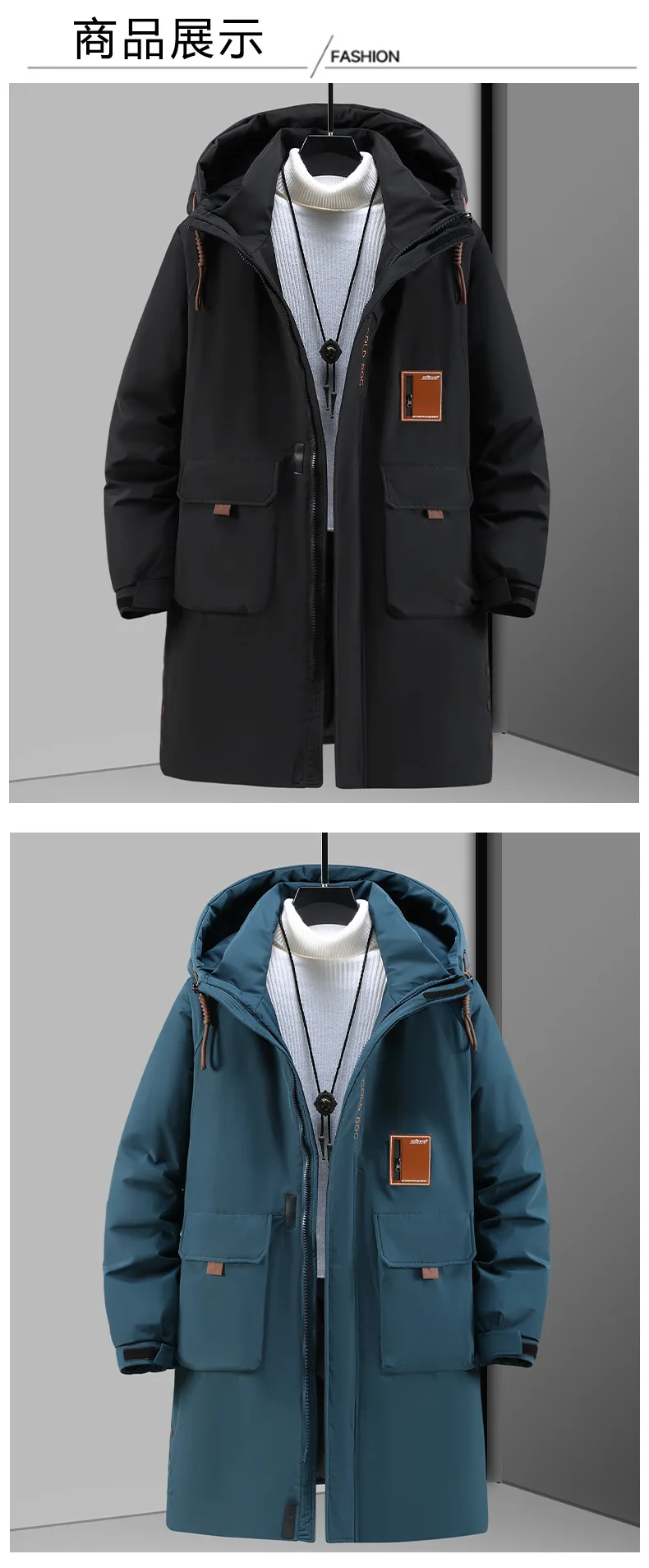 Extra Big Size 12XL Men's Winter Jacket Hooded Warm Parka Male Tall Long Coat 5XL 6XL 7XL 8XL 9XL 10XL Fat Plus Large Waterproof
