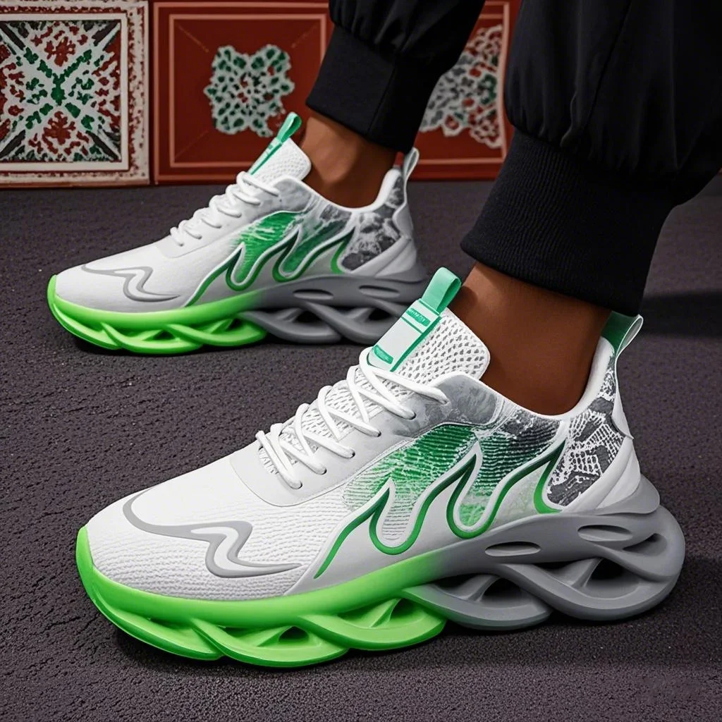 

Unisex Running Shoes Men Women Lightweight Mesh Breathable Comfortable Flat Soft Tennis Shoes Summer Lace-up Sneakers Man Male