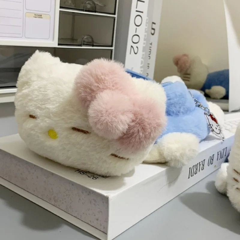 

Kawaii Hello Kitty Makeup Bag Cartoon Cute Girl Supplies Large Capacity Student Supplies Storage Desktop Ornament Gift Wholesale