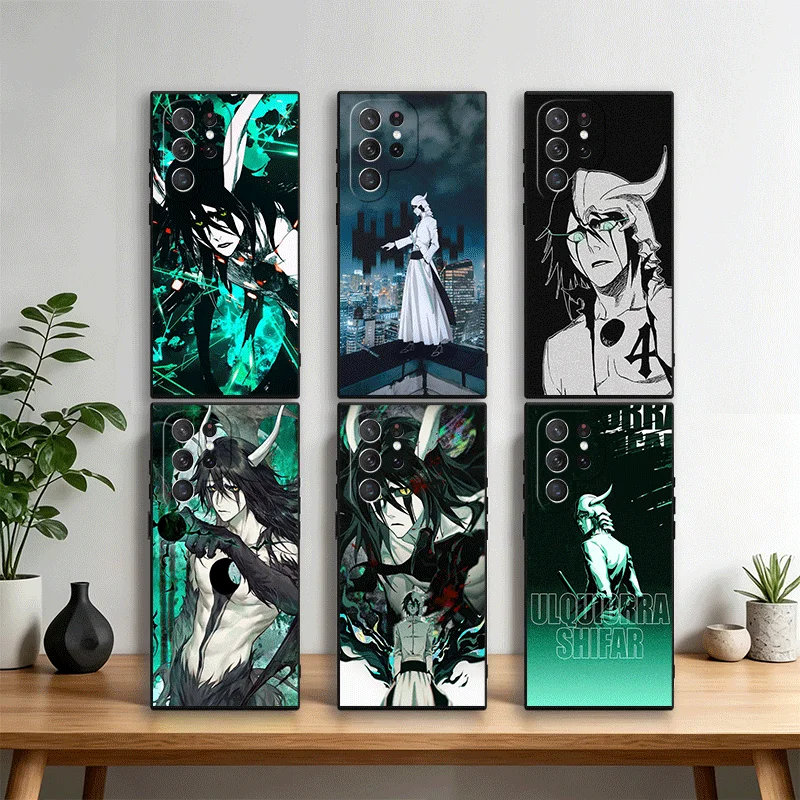 Bleach Ulquiorra Cifer 4 Phone Case Cover for Samsung Galaxy S22 S23 Plus S24 FE S25 Edge S26 Ultra S20 S21 + Black Soft Shell