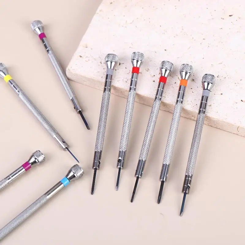 0.6-2.0mm Micro Precision Screwdriver Set 13pcs Iron Repair Kit for Glasses Watches Small Electronics