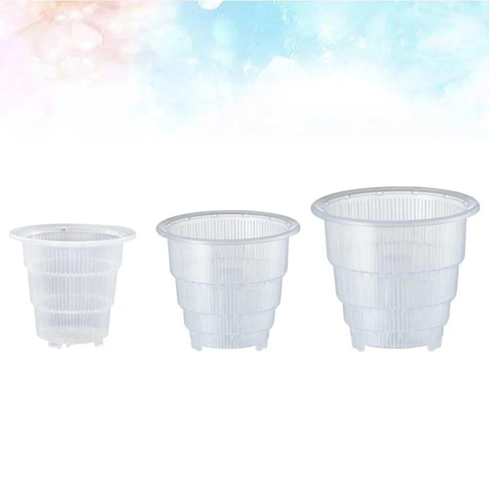 

3Pcs Breathable Succulent Plant Pot Premium Resin Durable Flower Pots for Home Garden Decor Root Aerated Succulent Container