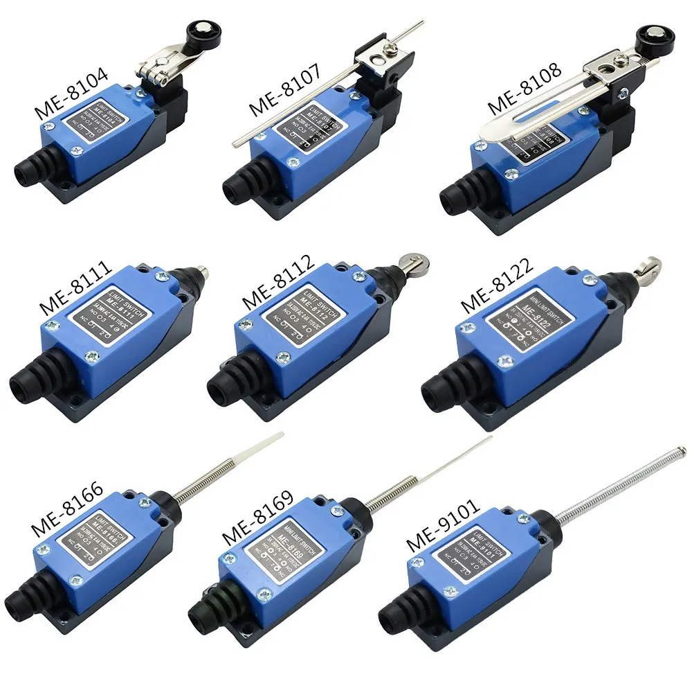 ME ME-8108 limit switch Rotary Adjustable Roller Mini Limit Switches TZ-8108 AC250V 5A NO NC 8108 8104 8111 8112 8122 8166 9101