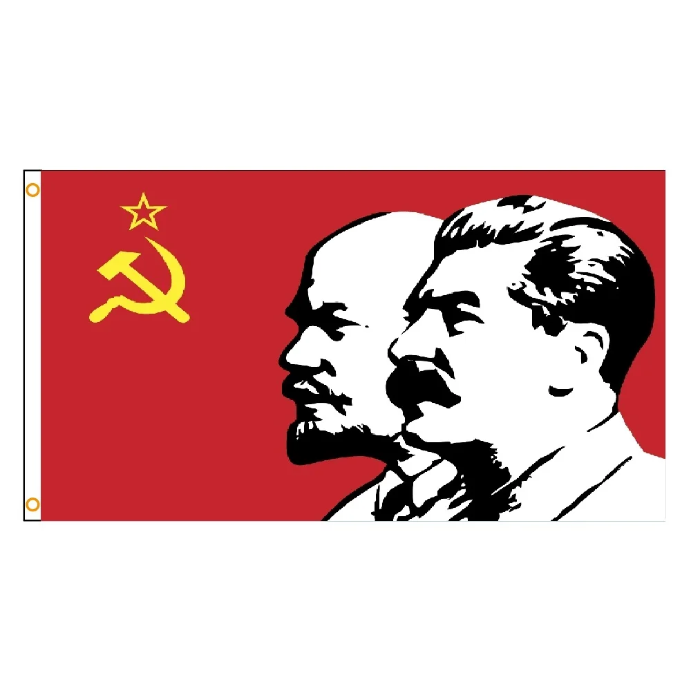 Communism FLAG for Lenin Stalin CCCP Russian Soviet 90x150cm Polyester BANNER