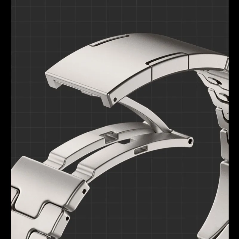 Luxe roestvrijstalen band voor Apple Watch Ultra 3/2/1 49 45 41 40 46 42 44 mm Metalen band Armband Serie 11 10 9 8 7 SE3 6 5 4