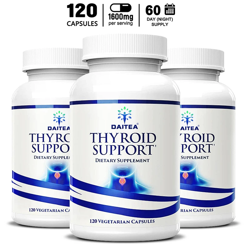 Thyroid supplement, rich in iodine, vitamin B12, zinc, selenium, promotes thyroid health and relieves fatigue