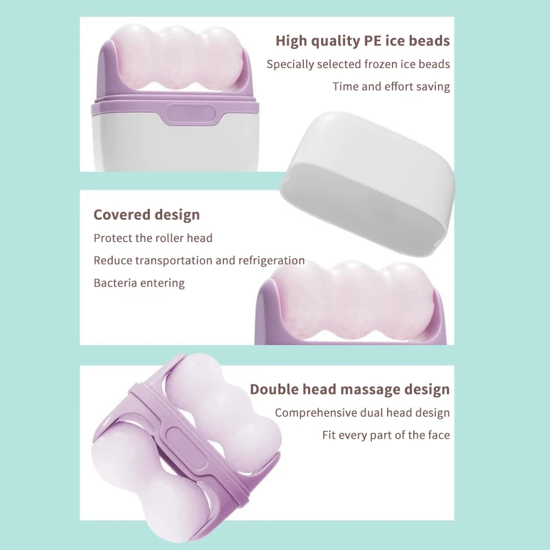 أداة العلاج البارد لتخفيف الصداع النصفي برأس مزدوج أداة العلاج البارد للوجه لتقليل الانتفاخ إصابة صغيرة مهدئة للعناية بالبشرة مدلك