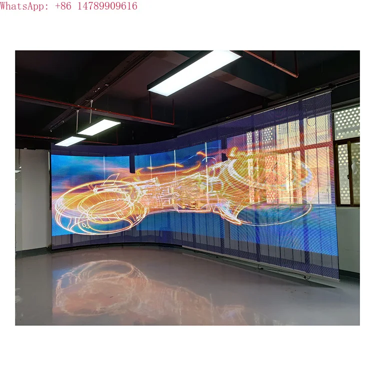 

LED Flying Carpet DisplayBest-selling P3.91 Wholesale High Brightness SuperMarket Advertising Transparent Bendable Led ScreenCan
