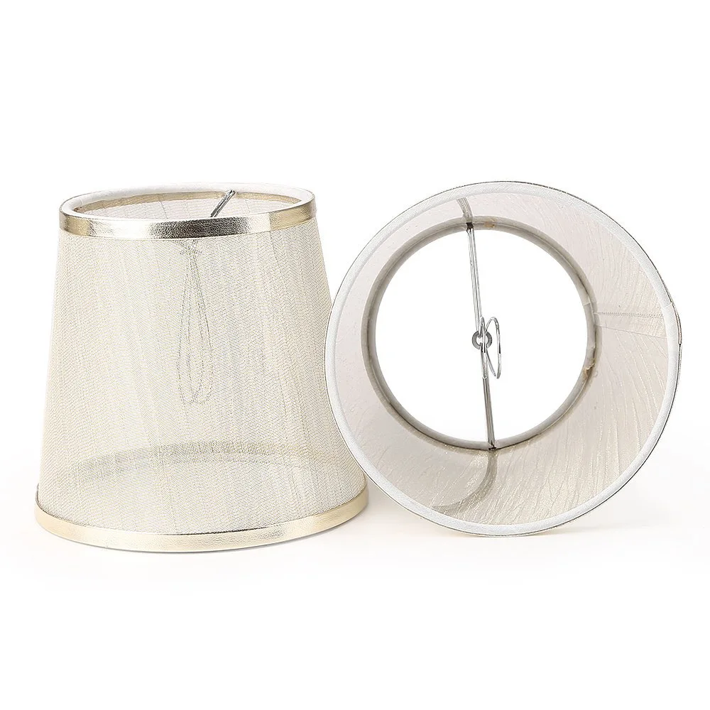 5pcs Transparent Composite Yarn Lampshade Clip on Pendant Lamp Fabric Lampshade DIY Accessories