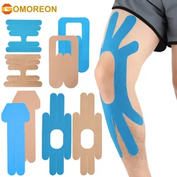 Pre-Cut Kinesiology Tape - Waterproof & Elastic, Breathable Latex-Free Cotton Athletic Tape, Provide Support and Stability