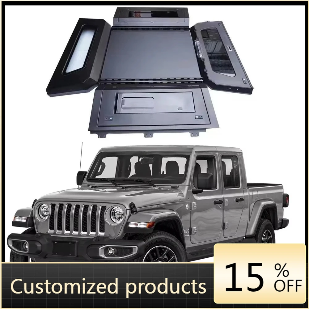 

High quality, safe and reliablePickup Aluminium/steel 4x4 Slide on Camper Truck Topper Canopy for Gladiator Hardtop slidin