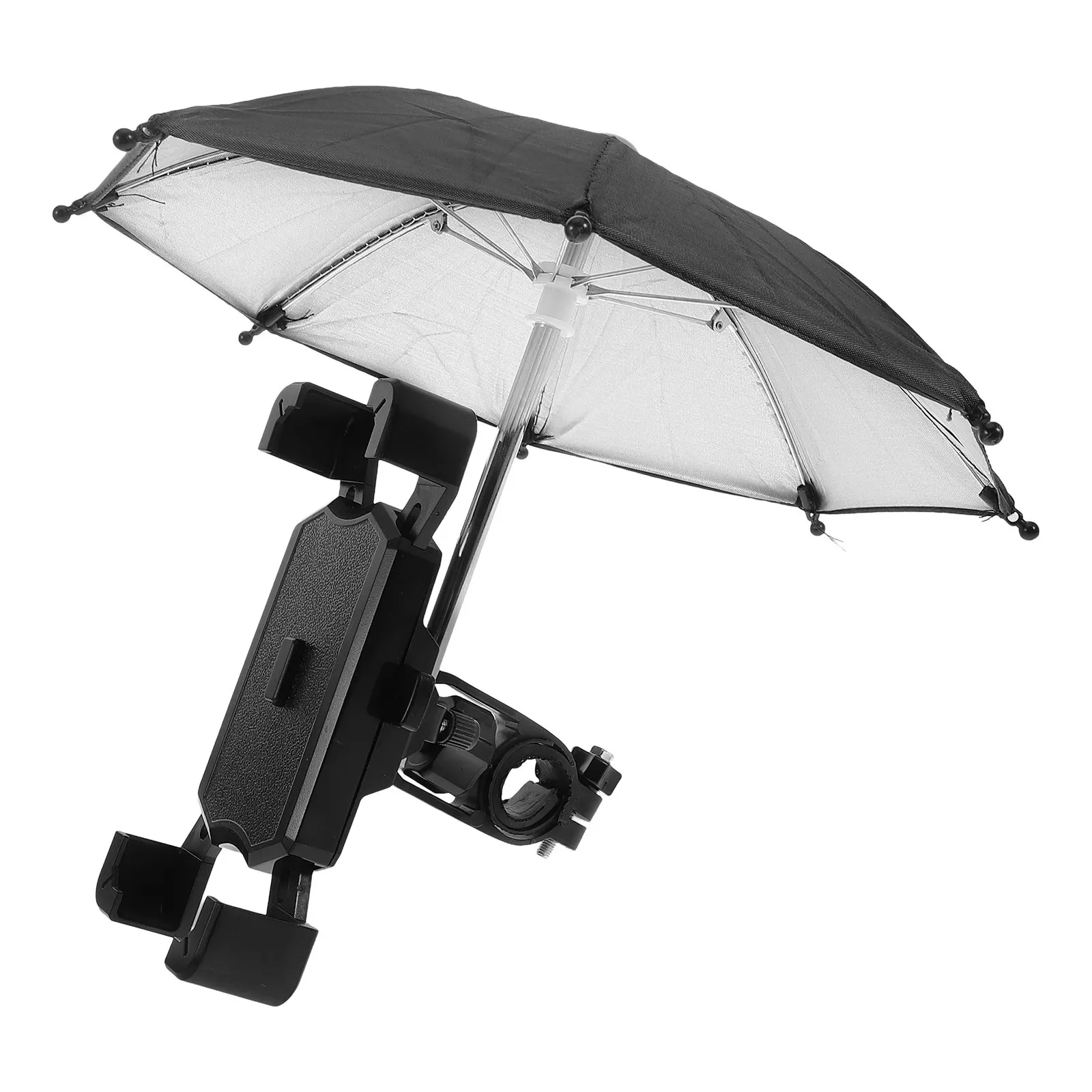 

Комплект регулируемого надежного держателя для телефона с зонтом для велосипеда, мотоцикла, электросамоката, для навигации и использования на открытом воздухе