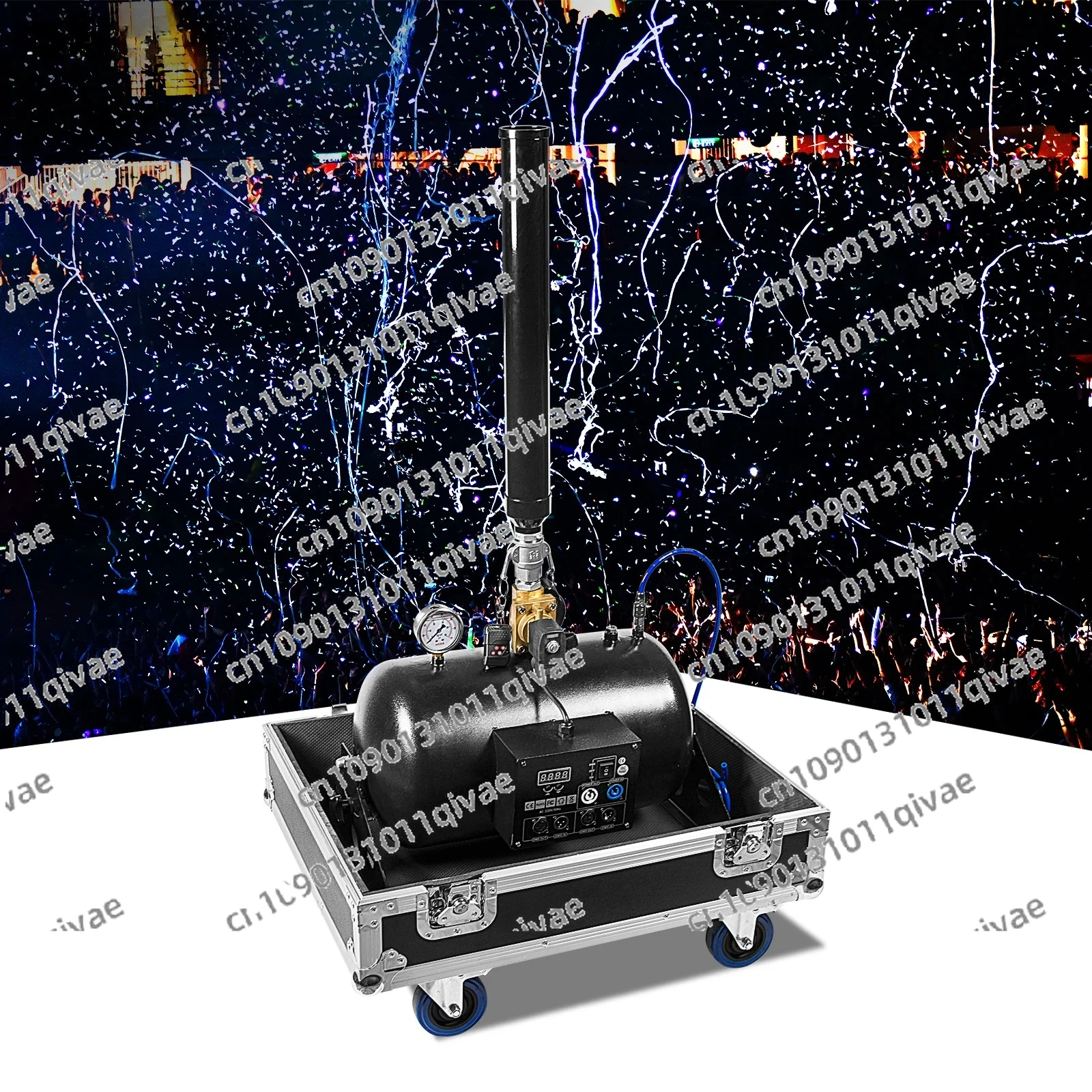 

MK-CN13 Stage Confetti Cannon CO2 Big Stadium Stainless steel Shot 25M Streamer DMX Remote Controller Cannon For Celebrations