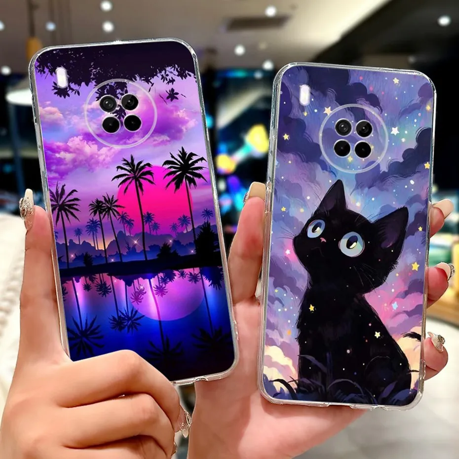 New Design Phone Case For Huawei Y9a Transparent TPU Slim Back Cover For Huawei Nova Y9a FRL-L22 FRL-L23 Soft Silicone Cases