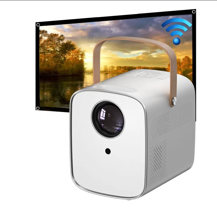 Rigal RD-856  Mini Portable Video Movie WiFi LED 2K Native 720P Full HD LCD Projector For Home Theater