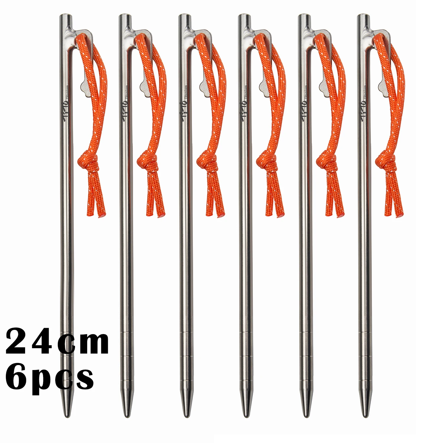 Tito Titanium Legering Tent Haringen Outdoor Camping Tent Nagel Anti-Buiging Zware Luifel Titanium Tent Staak 20/24/30/35/40Cm