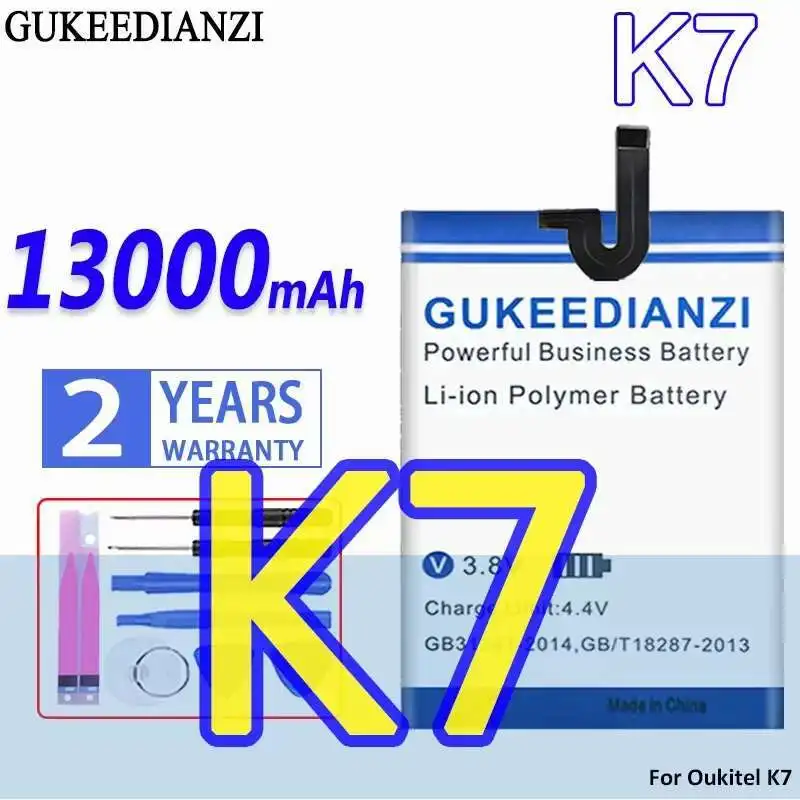 

Mobile Phone Battery Long-Lasting 13000Mah For Oukitel K7 High-Efficiency