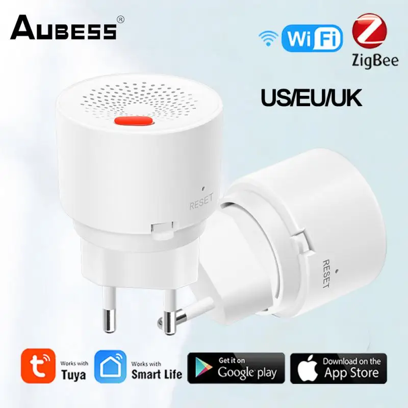 

Zigbee Tuya WiFi Smart Natural Gas Sensor Household Combustible Coal Gas LPG Gas Leakage Alarm Detector Work With Smart Life