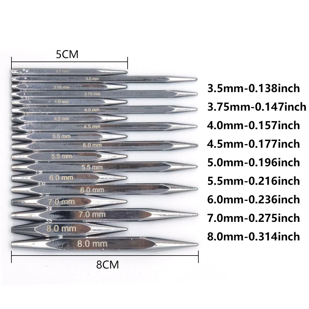 9 Pairs Circular Knitting Needles Set 3.5-8.0mm Interchangeable Crochet Hooks Weaving Yarn Knitting Craft DIY Tools Kit Needle