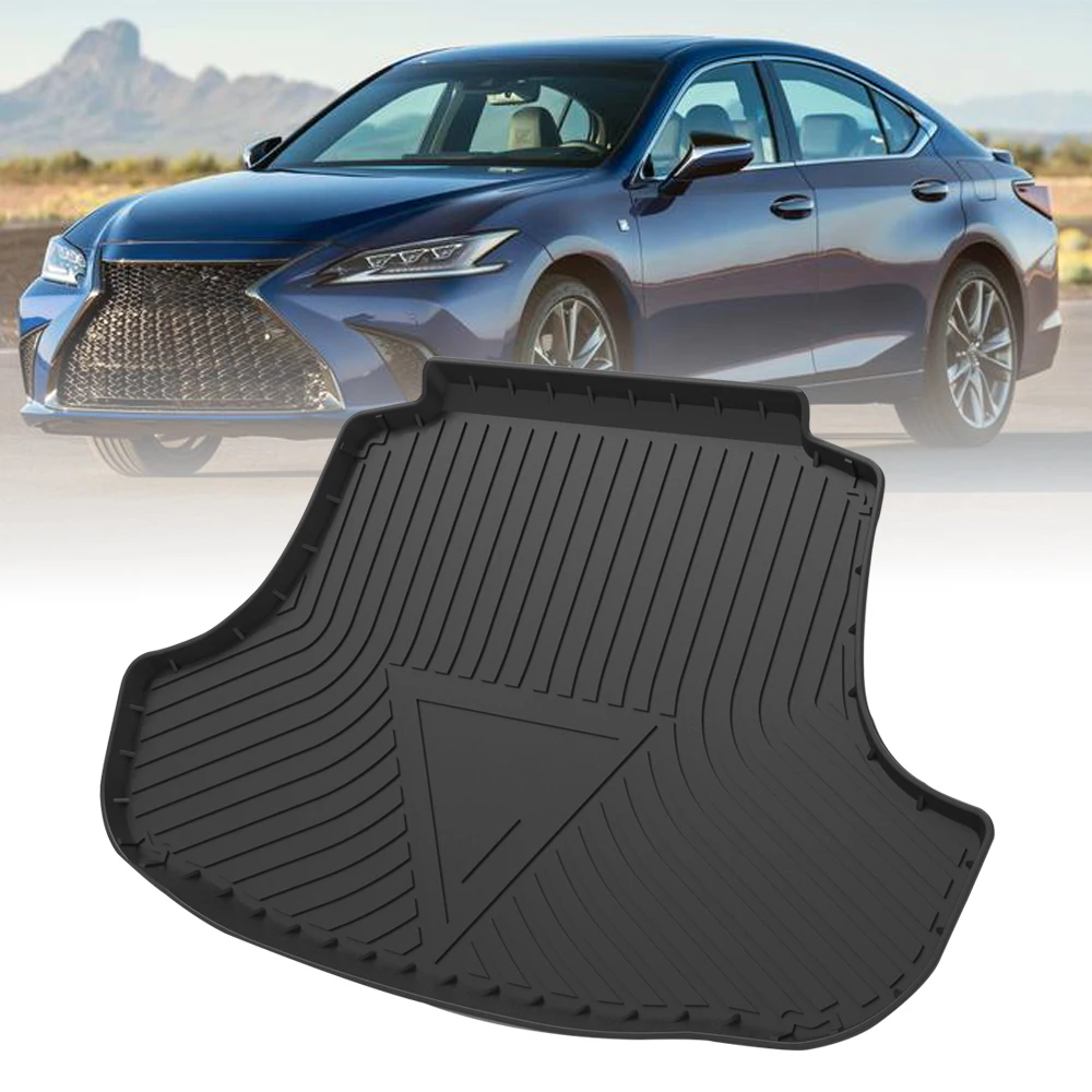 TPE Car Trunk Mats For Lexus ES(200/260/300H) 2018 2019 2020 2021 2022 Trunk Rubber Cargo Liner Carpet Protect Cover