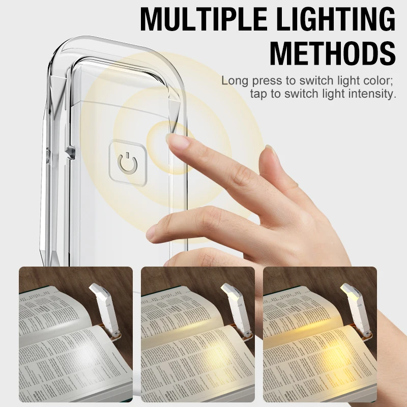 Mini USB Book Clip Light Portable Reading Lamp with Adjustable Clip for Efficient Illumination Hot Sale view 5
