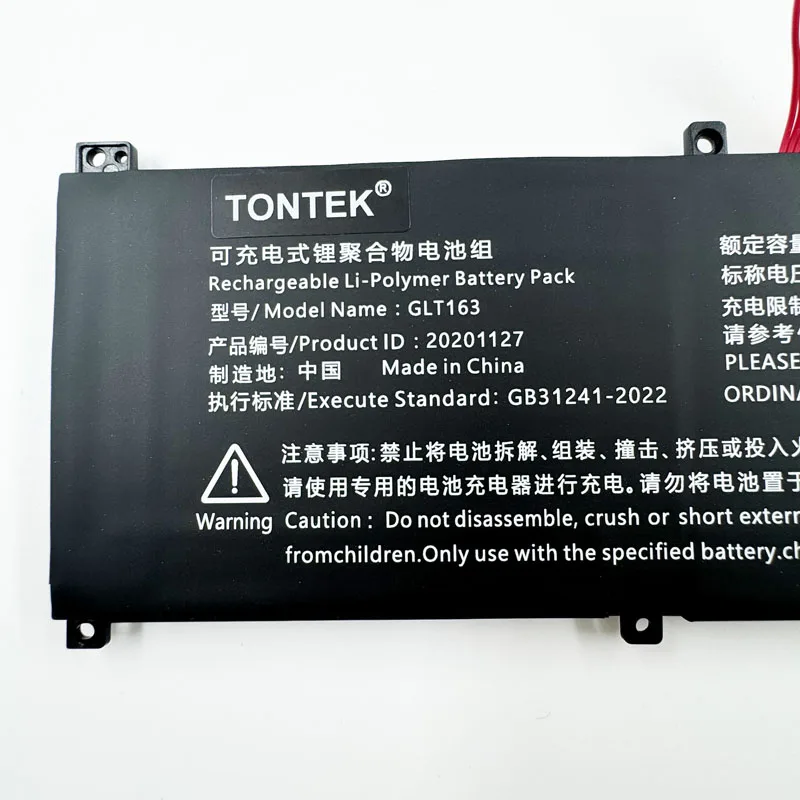 GLT163 Laptop Battery For HIPAA SH56 20201127 K8 P03 15.4V 4800MAH 73.92WH