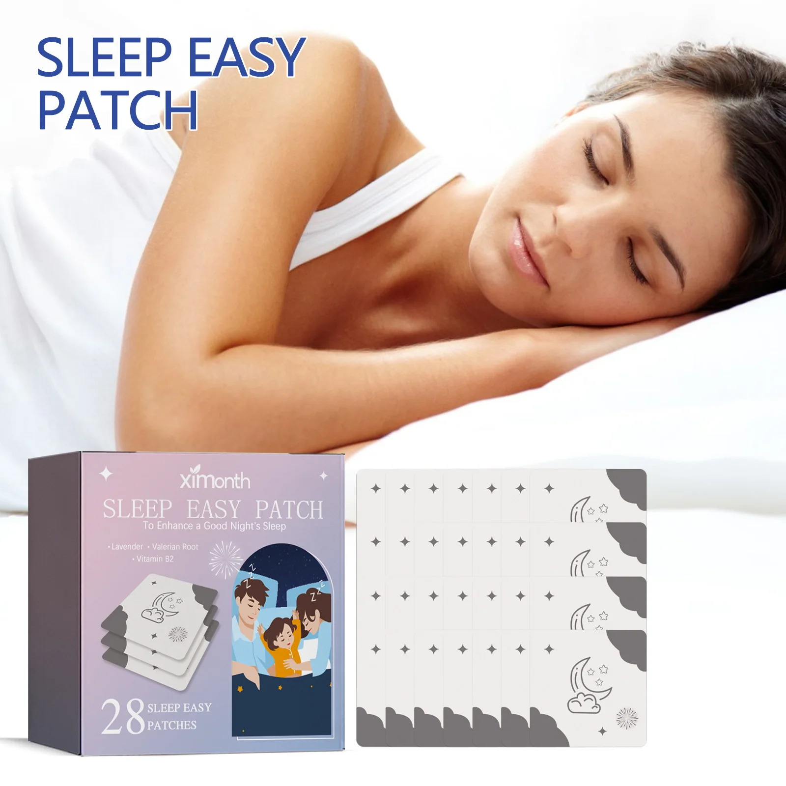 Sleep Patch Relieve body stress body and mind fatigue help sleep fast fall asleep sleep patch