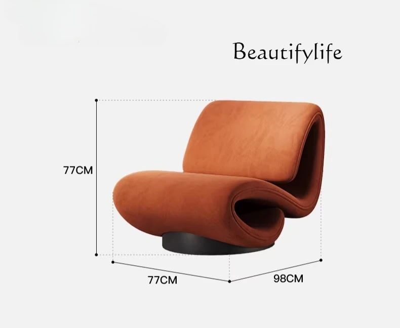 

Italian design sofa chair creative light luxury living room leisure chair lounge area reception negotiation chair
