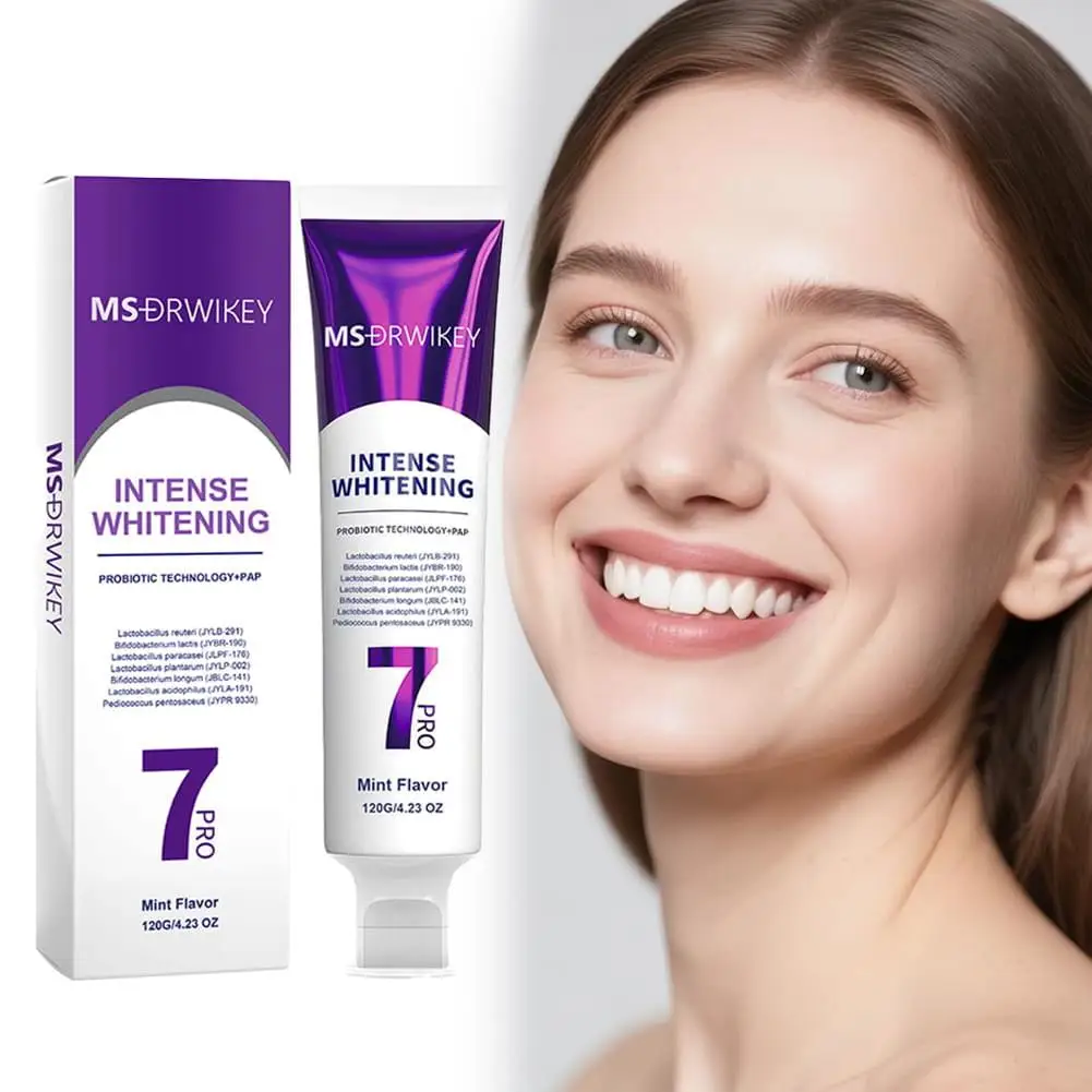 Powerful Teeth Whitening Toothpaste Probiotic Fluoride Formula for Sensitive Teeth Stain Plaque Removal