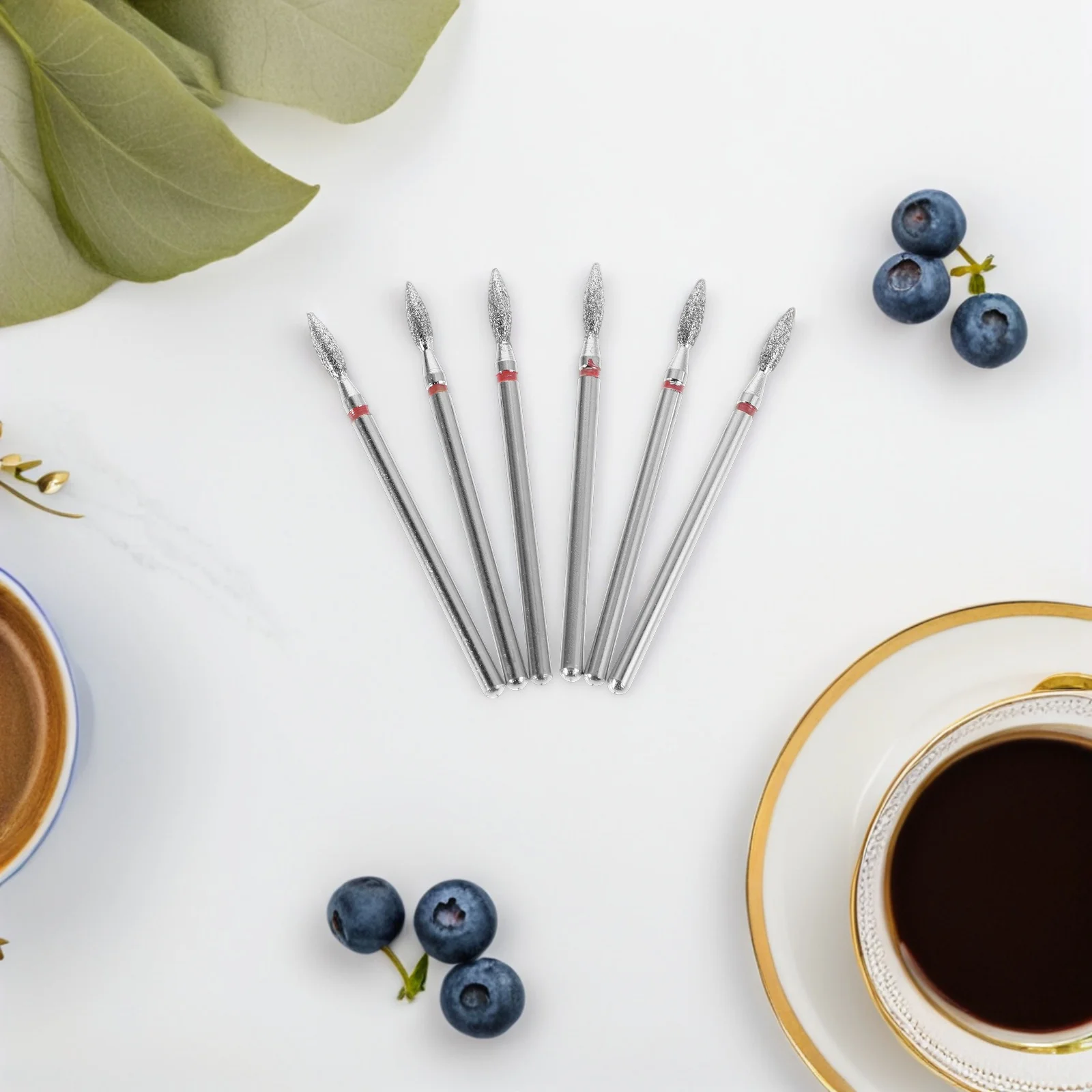 Juego de brocas de acero para uñas, herramienta de manicura profesional para eliminación de cutículas, accesorios para uso en salón en casa, 6 uds.