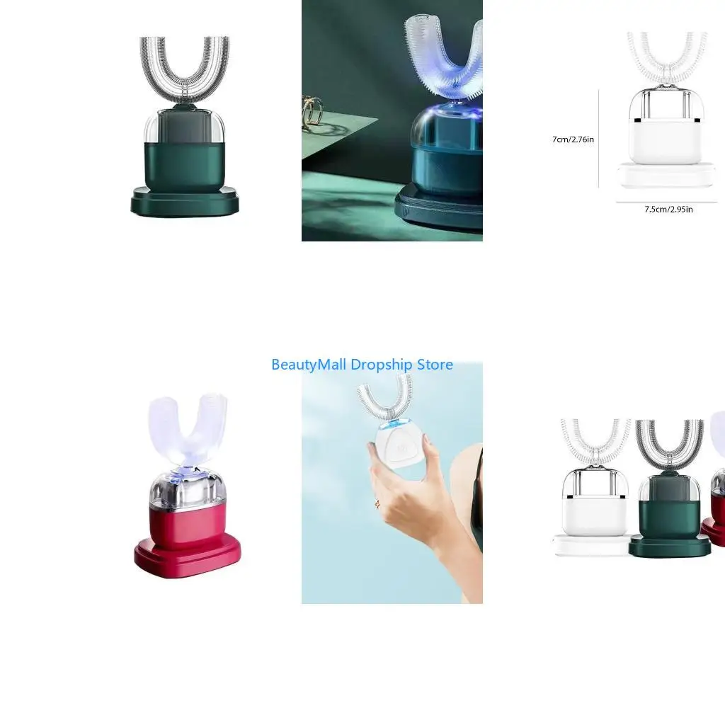 40JD Ultrasonic Electric U-Shape Automatic Toothbrush Wireless Teeth Whitening Tool
