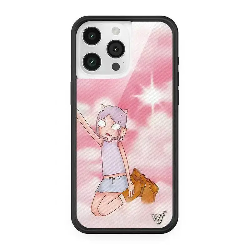 Luxury Wildflower LVOE 3D Cartoon Phone Case For iPhone 12 13 14 15 16 Pro Max Plus 15Pro WF Fashion Flower Cover Funda 2025