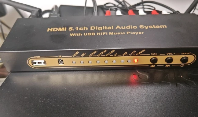 ​​5.1 Channel Dolby/DTS Decoder with HDMI ARC Audio Extractor, Optical/Coaxial/USB Sound Card for Home Theater Systems​​