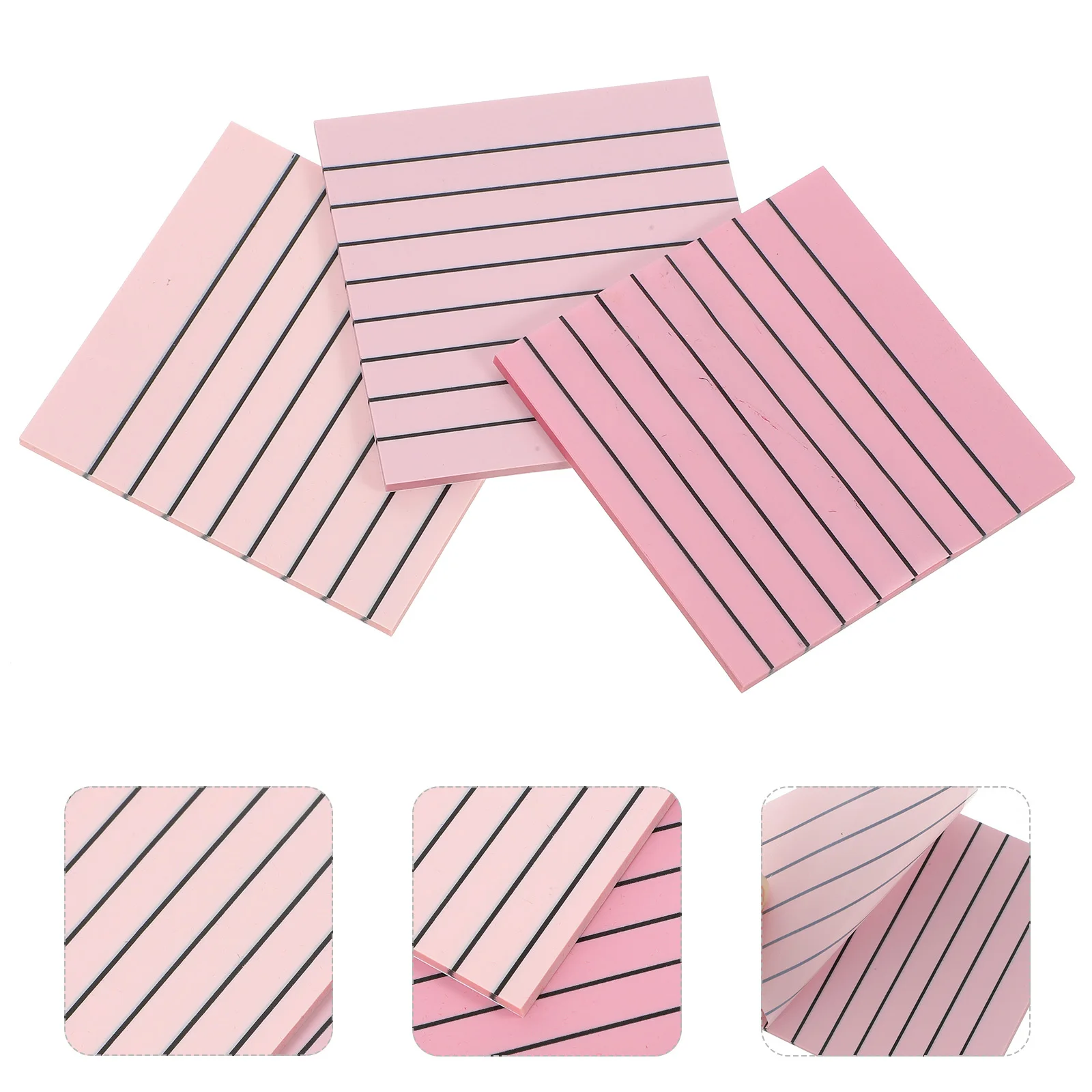 

Gradient Color Memo Pads 3 Books Creative Semi-Transparent Note Stickers for Office Home Daily Use Cute Memo Pad