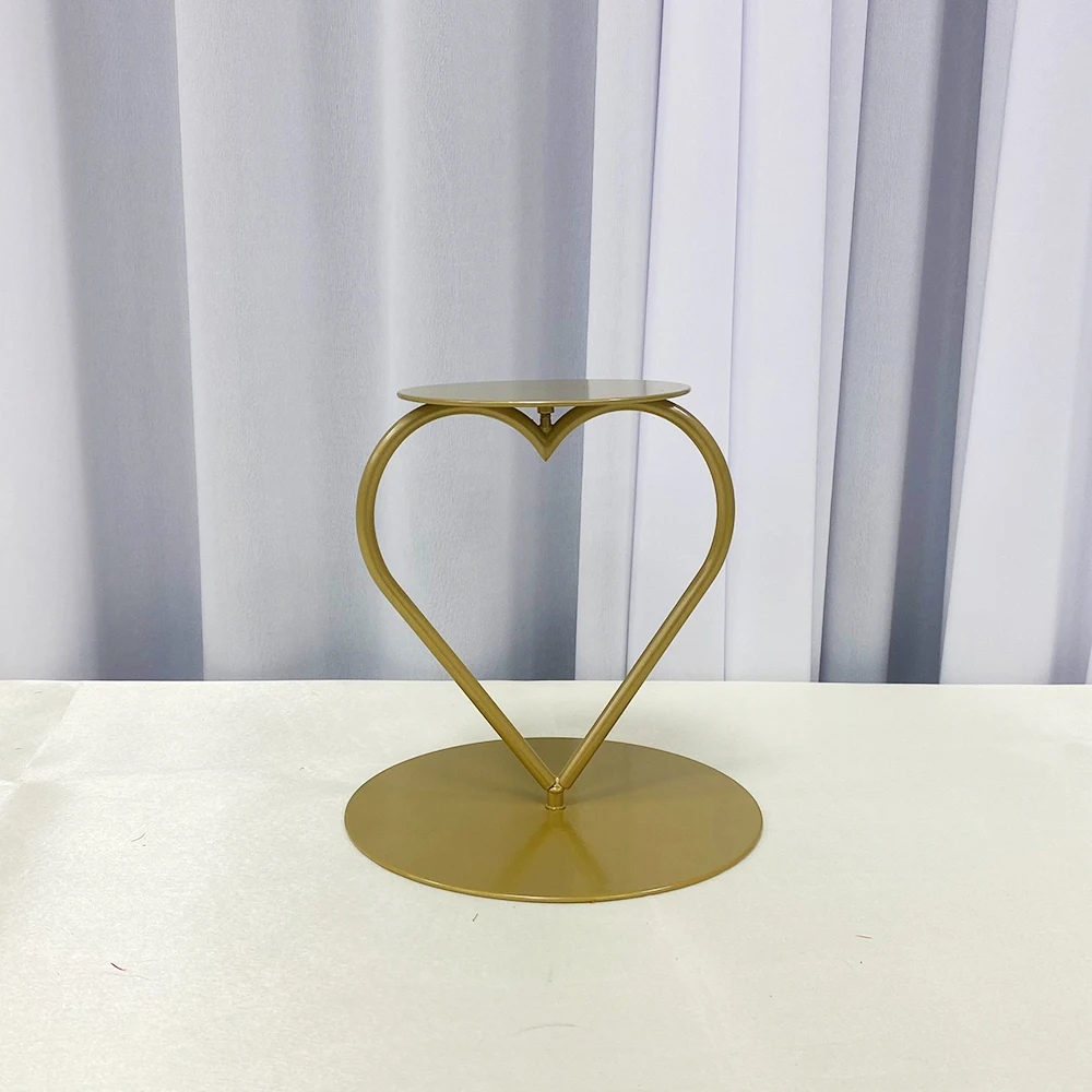 Wedding Birthday Decor Floating Cake Stand Decoration Metal Round Small Heart Cake Stand