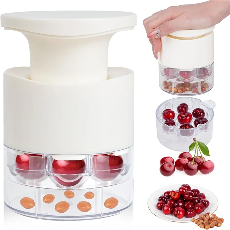 Outil de dénoyauteur de cerises, dissolvant de fosses de cerises, Portable à dégagement rapide, multi-cerises, dénoyauteries, outils de dénoyaut de cerises à 7 trous