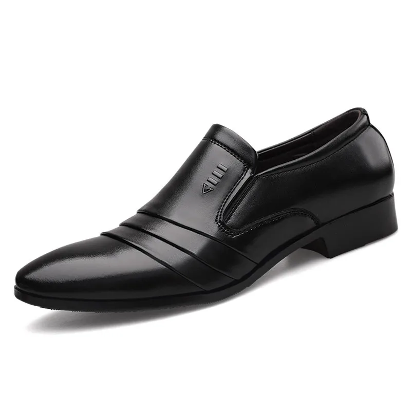 Sapatos masculinos rendas até moda couro sapato casual artesanal negócios oxfords masculino clássico vestido de escritório calçados moda homem apartamentos