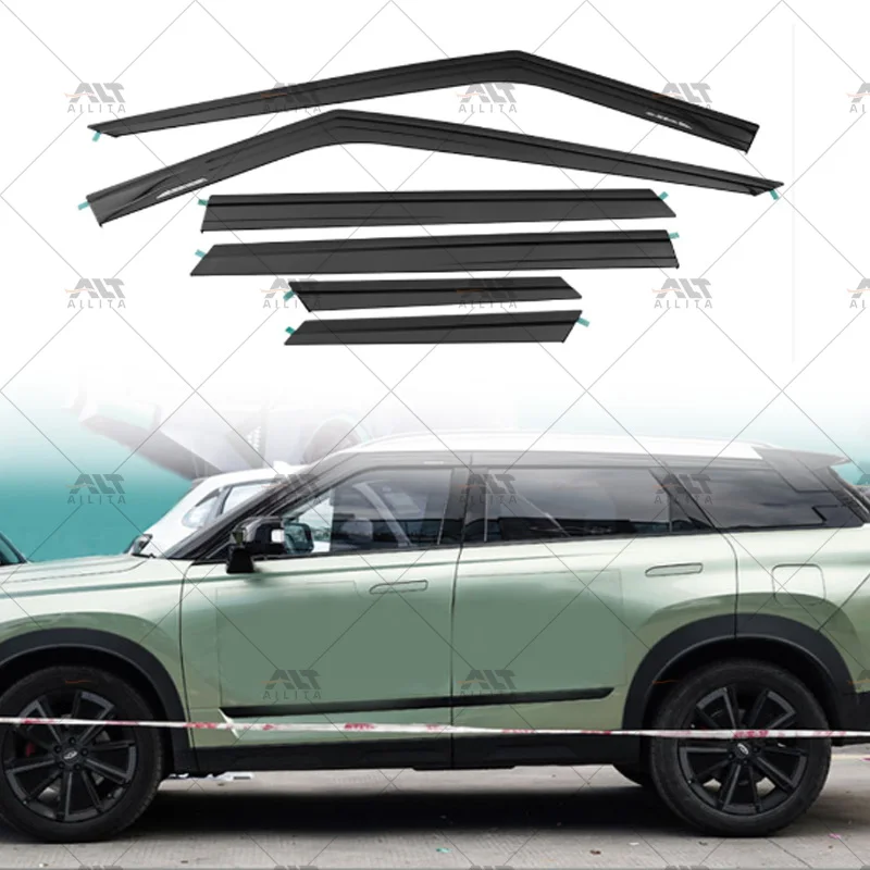 New 6-Pack Wind Deflector Window Visor Rain Shield For 2006-2023 JAECOO J7 Accessories