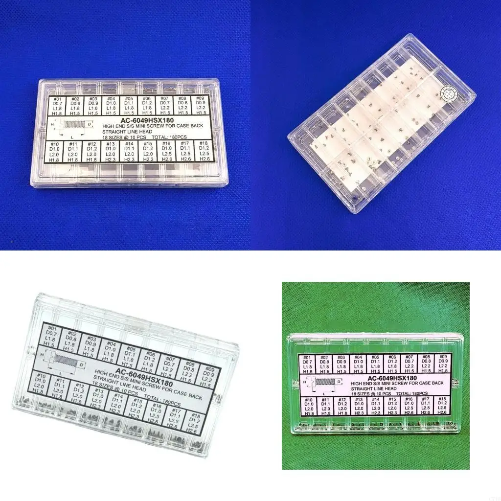180lots Small Pan Head Machine Screws Slotted Micro Electronics Screws