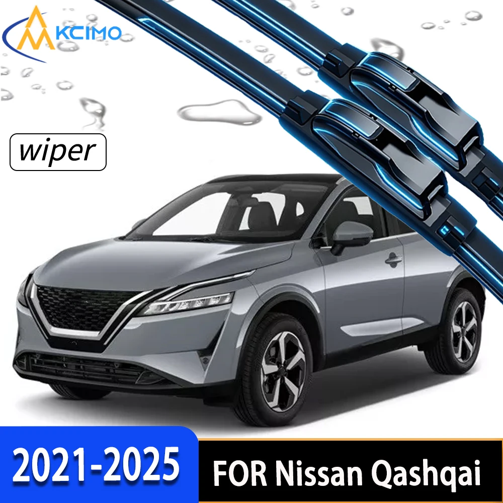 

Premium Front Wiper Blades with Durable Rubber, Stable All-Weather Wiping for Nissan Qashqai J12 2021-2025