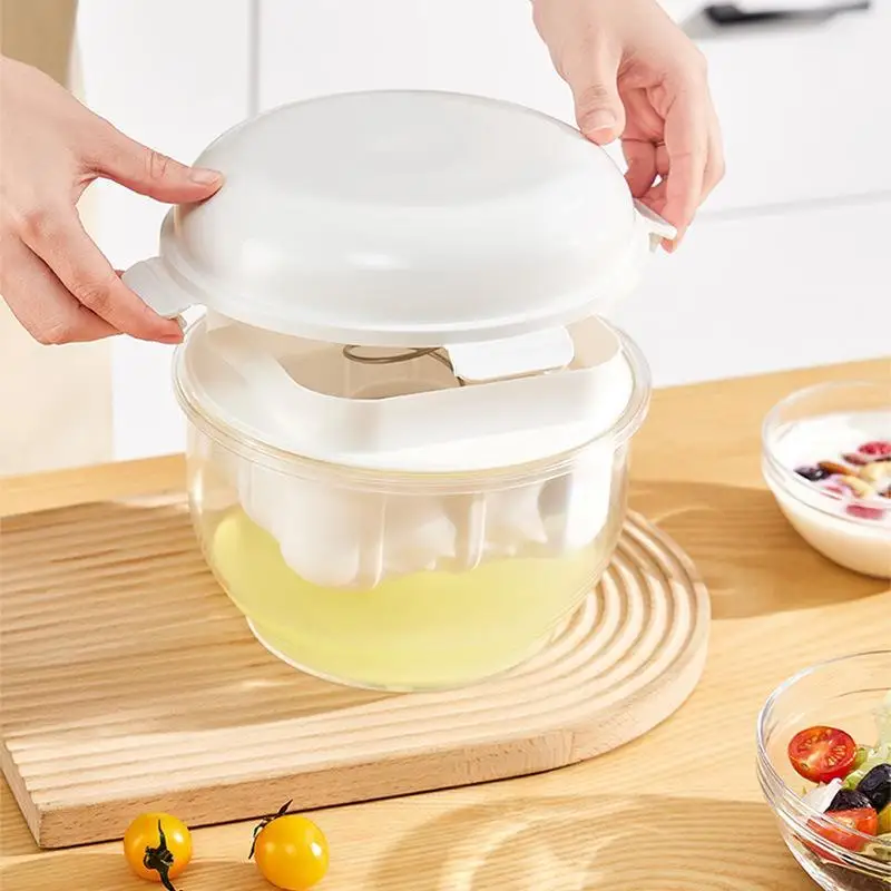 [S]Yogurt Strainer Premium Thick Creamy Homemade Yogurt Maker Reusable Fine Mesh Filter With Lid Dishwasher Safe