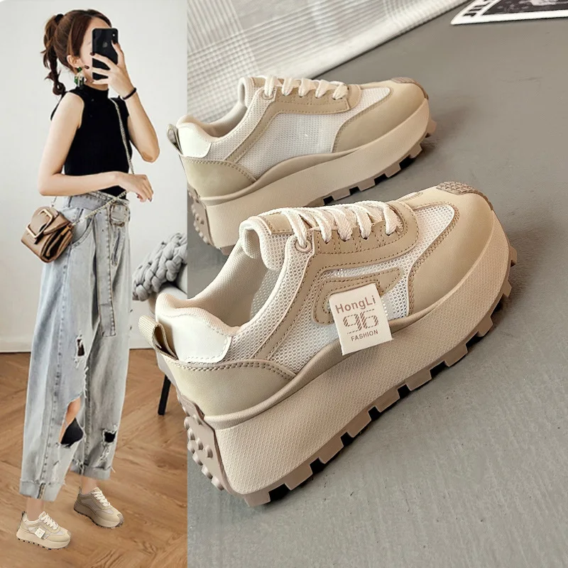 

Women Vulcanized Shoes Spring Lightweight and Comfortable Casual Shoes That Are Not Tiring Soft Soled and Versatile Sports Shoes