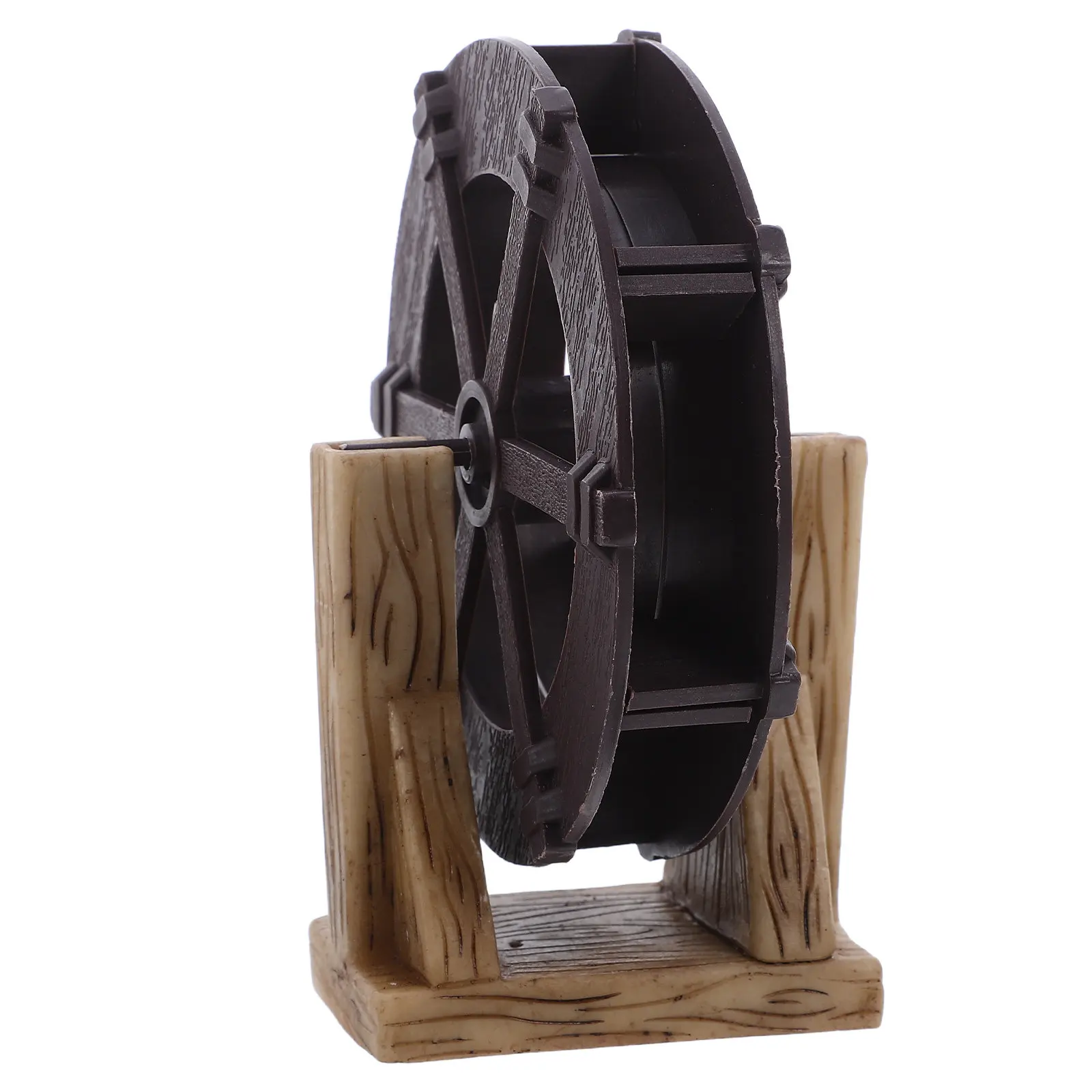 Feng Shui Flowing Water Wheel Ornament Mini Waterfall Desktop Aquarium Decoration Micro Landscape Decor Water Wheel