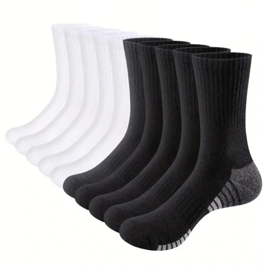 5 أزواج من جوارب التنقل الرجالية، تبديل سلس بين الرياضة والعمل المكتبي، مما يخلق تجربة مشي أنيقة